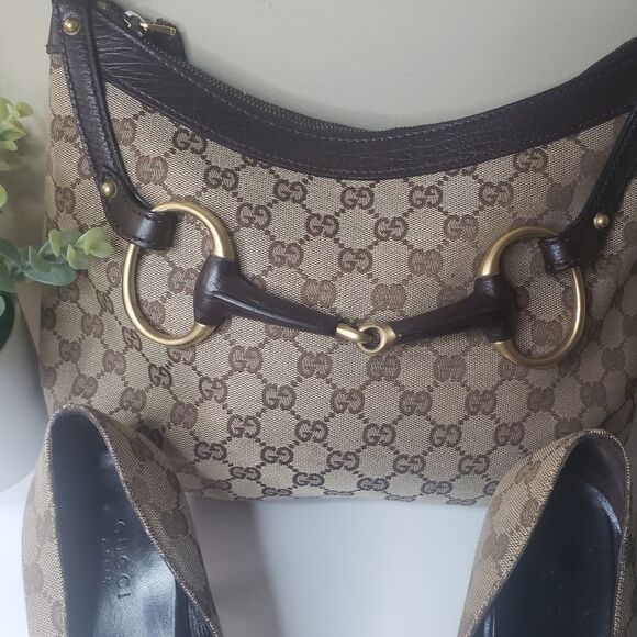 Gucci Horsebit GG Monogram Bag and GG Heels Bundle - Picture 3 of 16